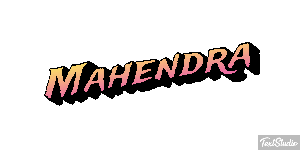 Mahendra Text effect