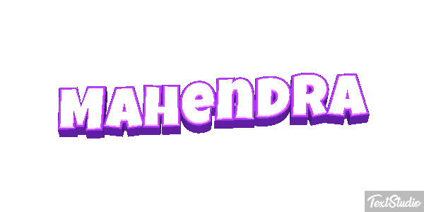 Mahendra Text effect