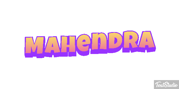 Mahendra Text effect