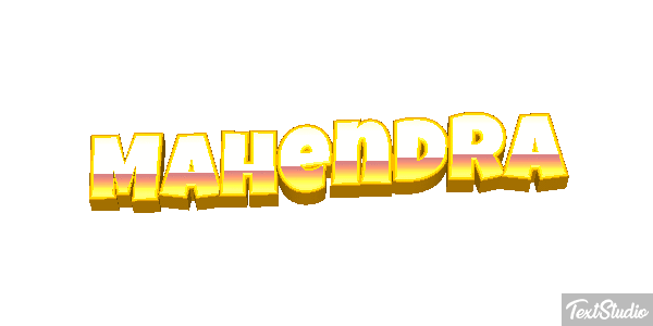 Mahendra Text effect