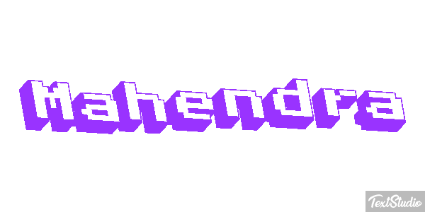 Mahendra Text effect