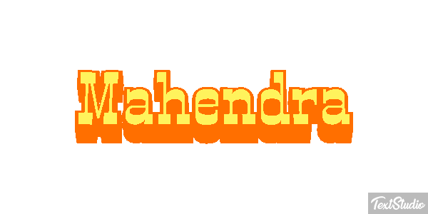 Mahendra Text effect