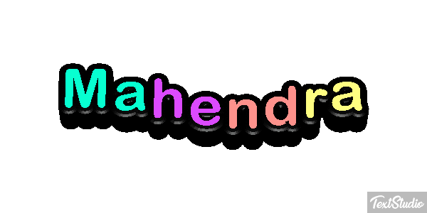 Mahendra Text effect
