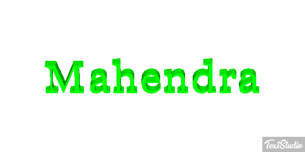 Mahendra Text effect
