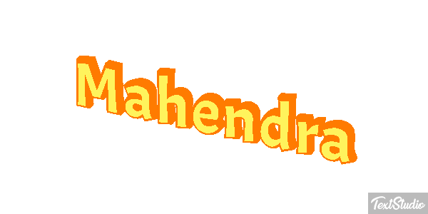 Mahendra Text effect