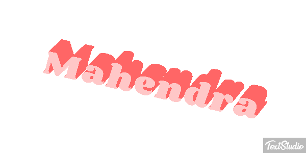 Mahendra Text effect