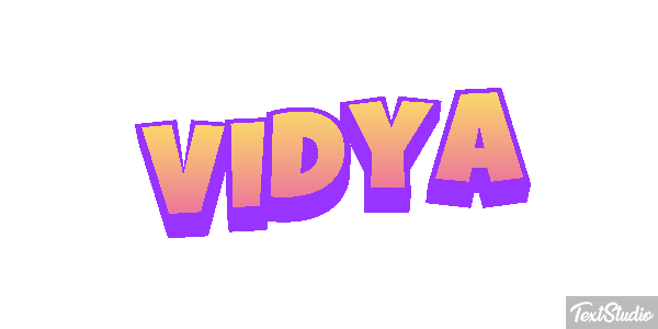 Vidya Effetto testo