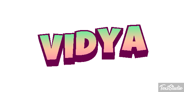 Vidya Effetto testo