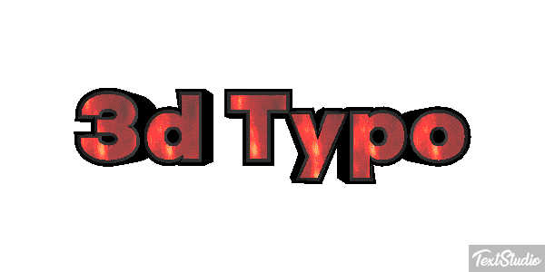 3d Typo Effet de texte