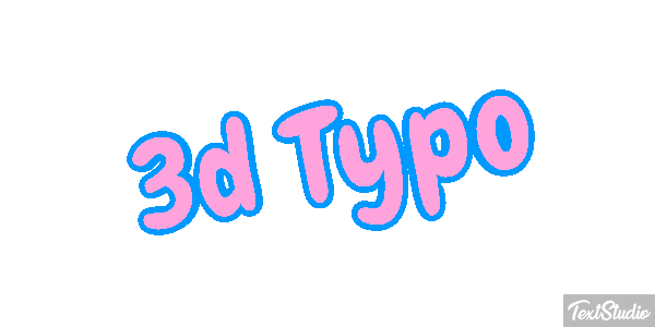 3d Typo Effet de texte