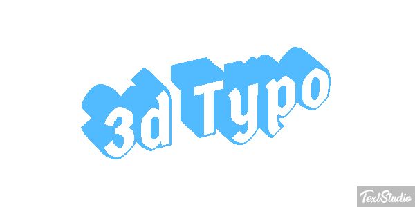 3d Typo Effet de texte