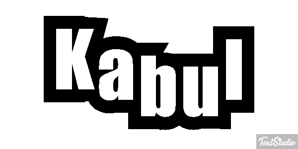 Kabul Efecto de texto