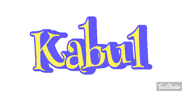 Kabul Efecto de texto