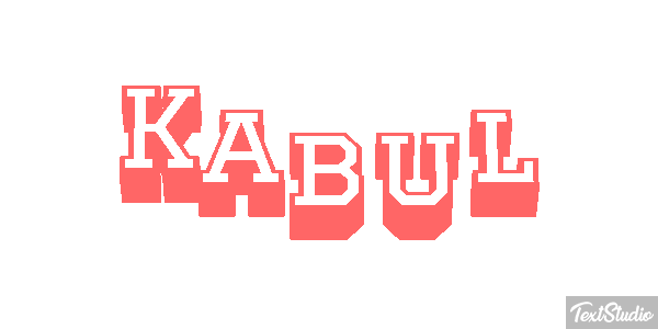 Kabul Efecto de texto