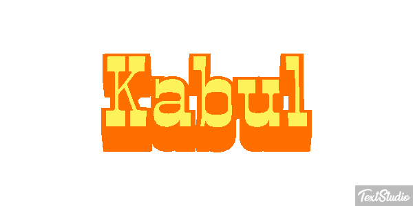 Kabul Efecto de texto