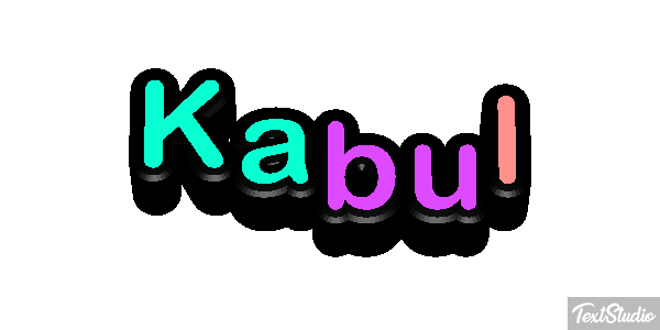 Kabul Efecto de texto