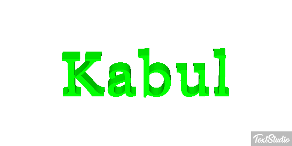 Kabul Efecto de texto