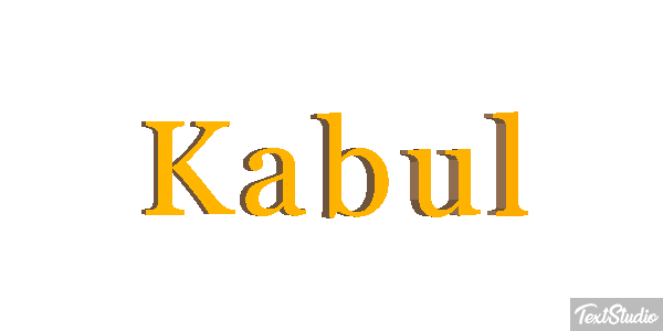 Kabul Efecto de texto