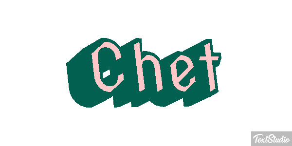 Chet Efecto de texto