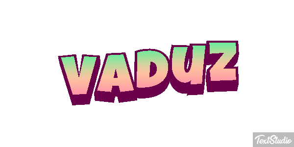 Vaduz Efecto de texto
