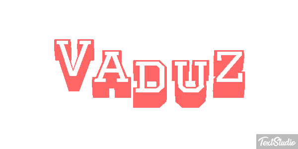 Vaduz Efecto de texto