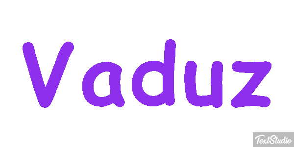 Vaduz Efecto de texto