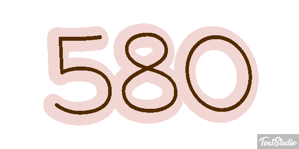 580 Effet de texte