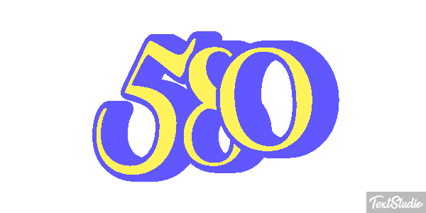 580 Effet de texte