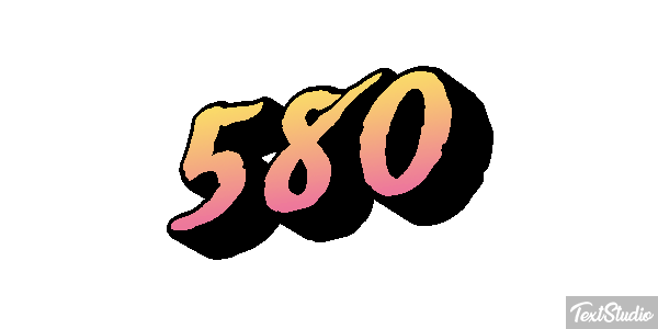 580 Effet de texte