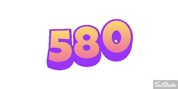 580 Effet de texte