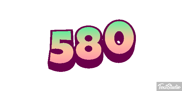 580 Effet de texte