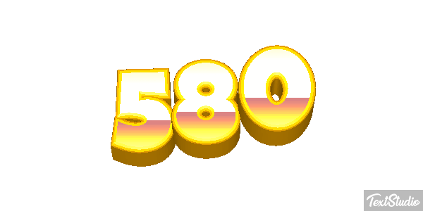 580 Effet de texte