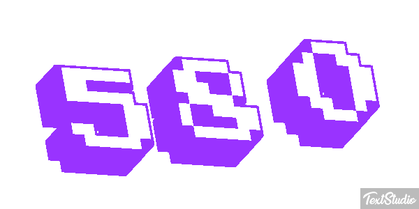 580 Effet de texte