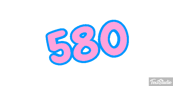 580 Effet de texte