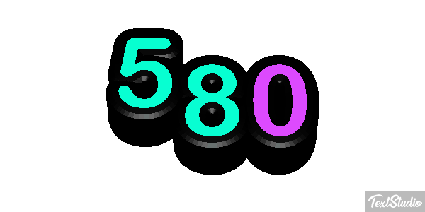 580 Effet de texte