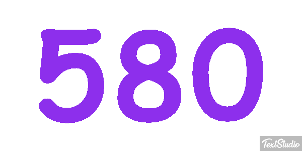 580 Effet de texte