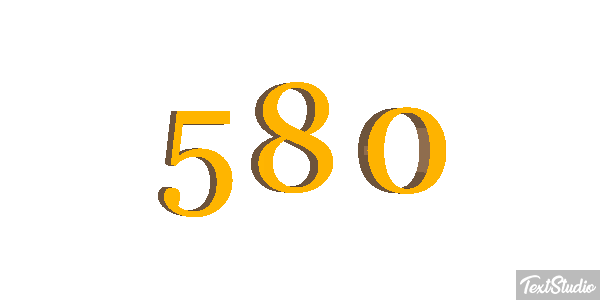 580 Effet de texte