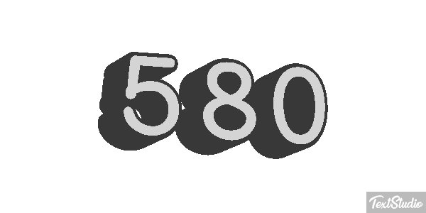 580 Effet de texte