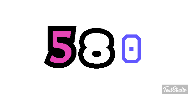 580 Effet de texte