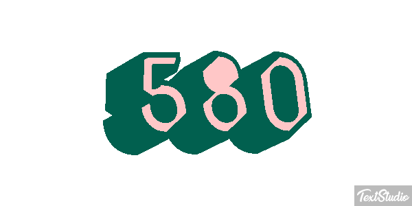 580 Effet de texte