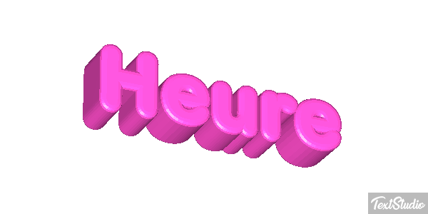 Heure Effet de texte
