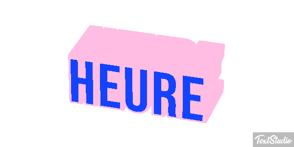 Heure Effet de texte