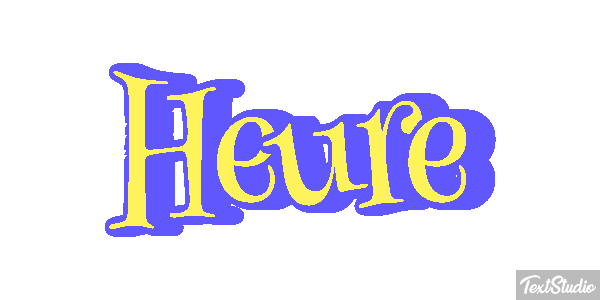 Heure Effet de texte
