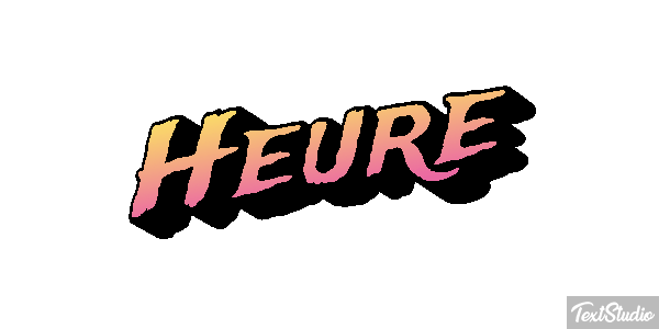 Heure Effet de texte