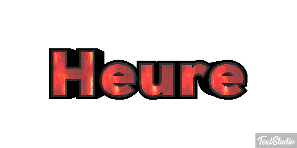 Heure Effet de texte