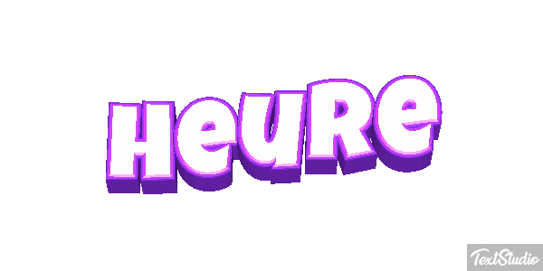 Heure Effet de texte