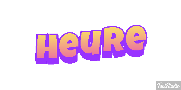 Heure Effet de texte