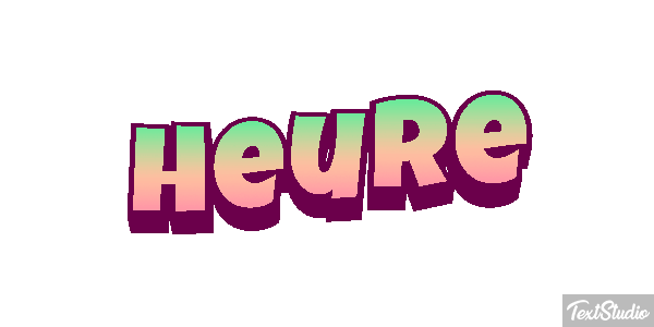 Heure Effet de texte