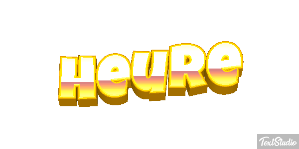Heure Effet de texte
