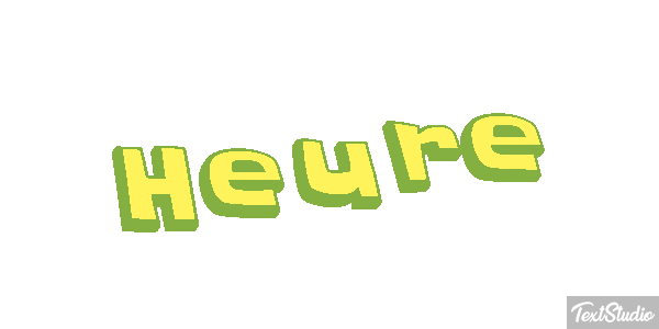 Heure Effet de texte